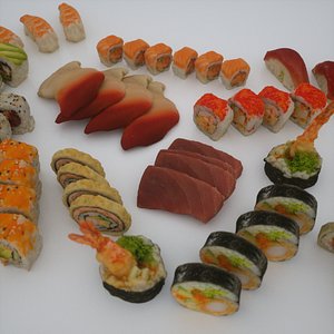 sushi 3d model