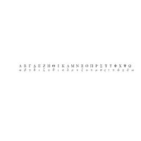 Greek alphabets MS PMincho CG CAD data