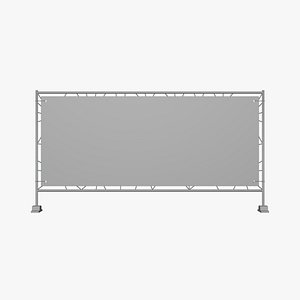 Press Wall Banner - Geometry Only No Textures No Materials