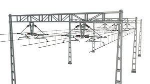 3D Modular Railway Catenary model