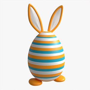 Easter Egg  Rabbit-like Decorated 3D