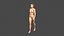 Bella mujer-personaje 3d aparejado