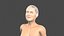 Bella mujer-personaje 3d aparejado