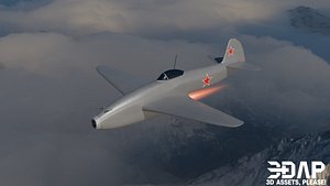 Soviet First Generation Fighter Jet Yakovlev Yak-15 Feather model