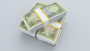 Afghanistan Banknote Obverse 3D Model Updated Version
