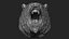 Bear grin head