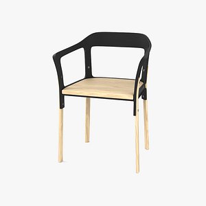 3D Magis Steelwood Chair