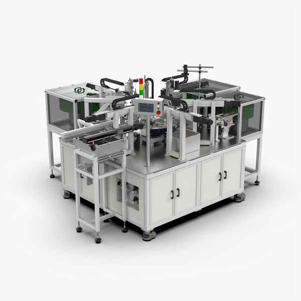 modelo 3d Automatic Electric Push Rod Inner Tube Assembly Machine ...