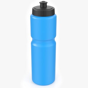 Blue Sports Bottle 2 3D model