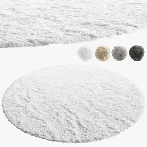 nuLoom Shaggy Area Round Rug 4 colors