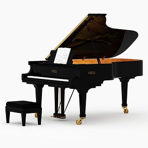 3D model grand piano fazioli