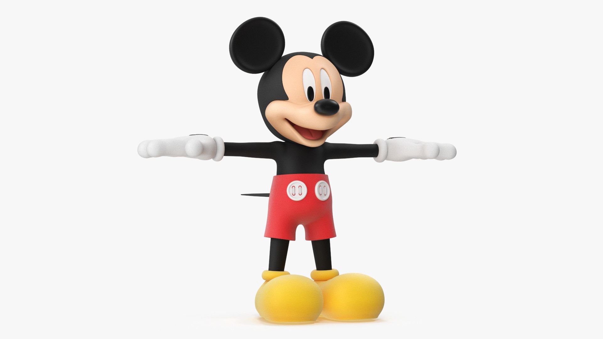 Mickey Mouse T pose 3D TurboSquid 2045459