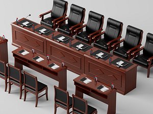 3D Executive chair set