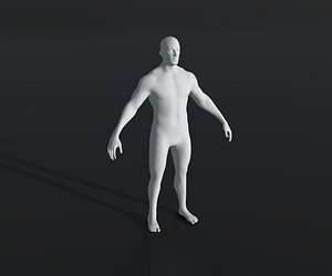 Strong Male Body Base Mesh 