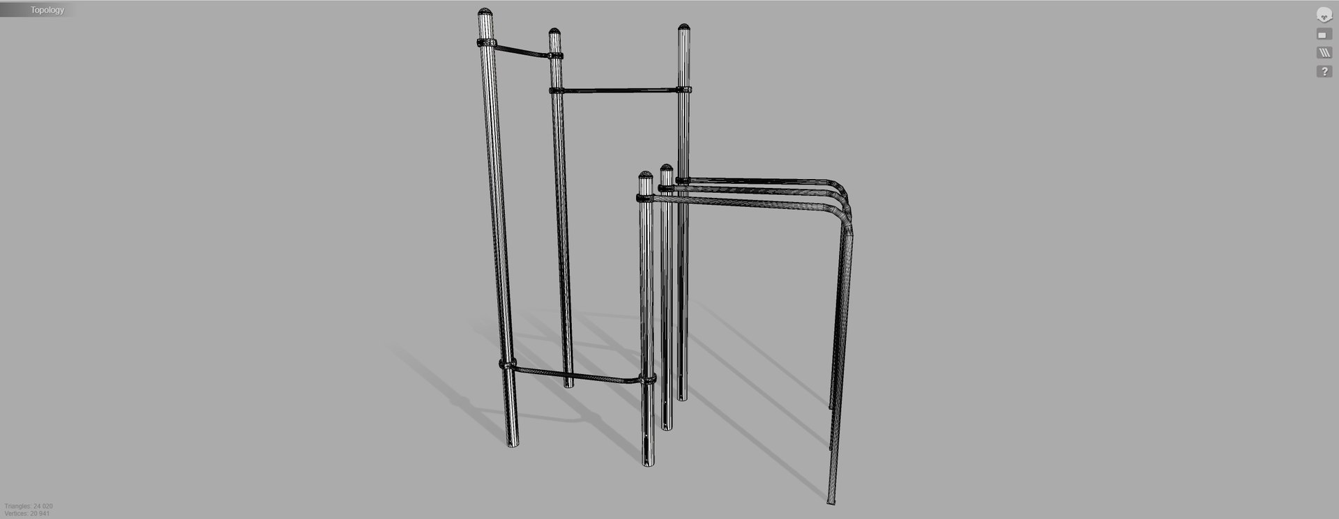 3D Gym Equipment Outdoor model TurboSquid