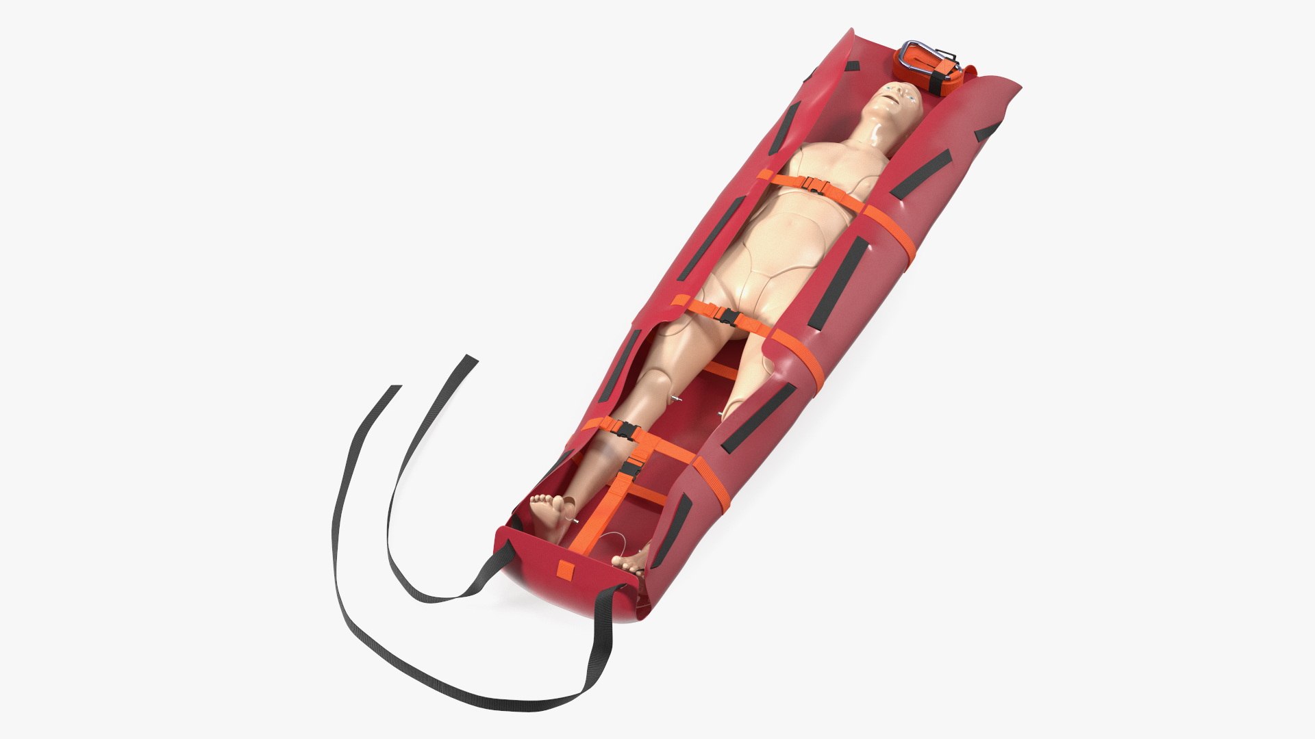 Med Sled with Manikin 3D model preview