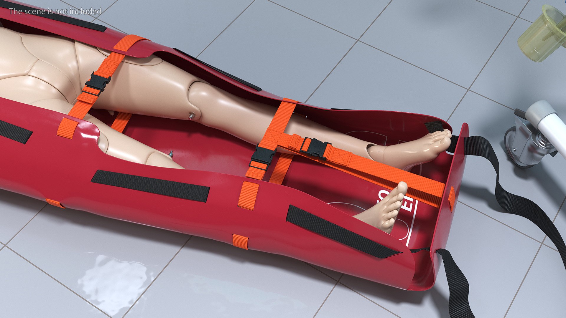 3D Med Sled with Manikin model - TurboSquid 2162299