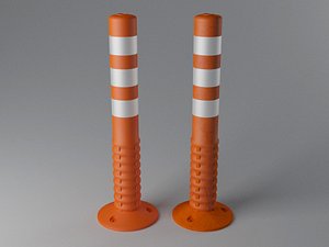 3D plastic bollards