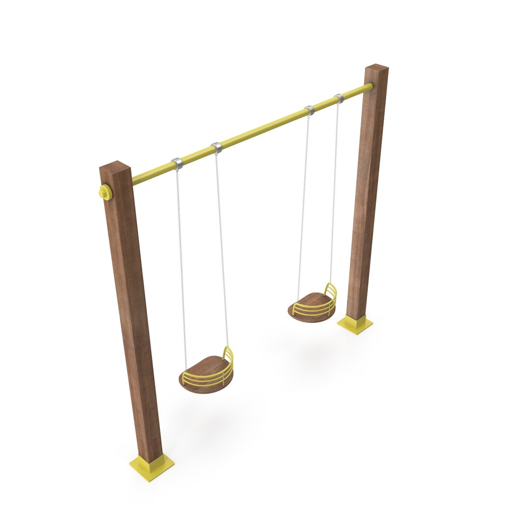 3D wooden swing model - TurboSquid 2160754