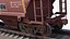 covered hopper car c114 3D model