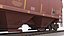 covered hopper car c114 3D model