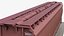 covered hopper car c114 3D model