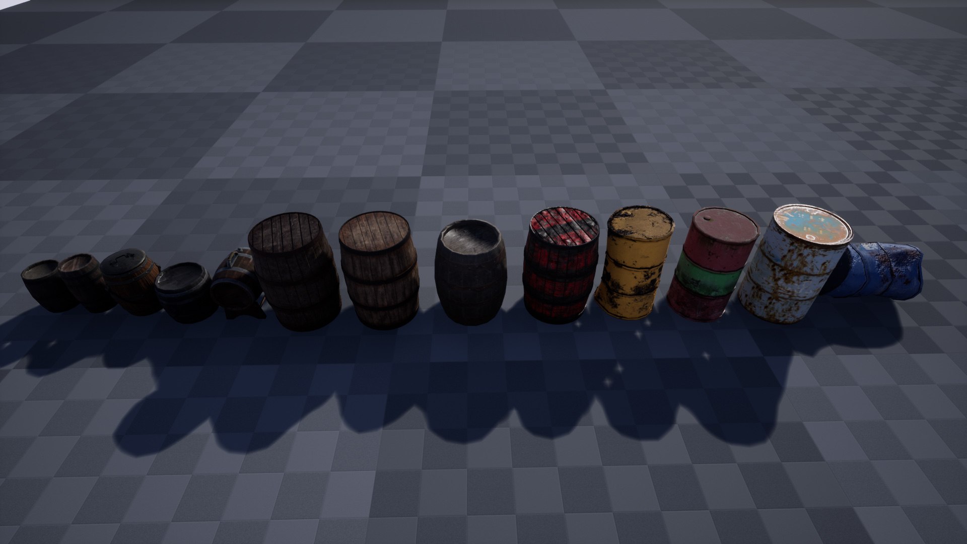 3D Model Barrels 13 Assets - TurboSquid 1984523