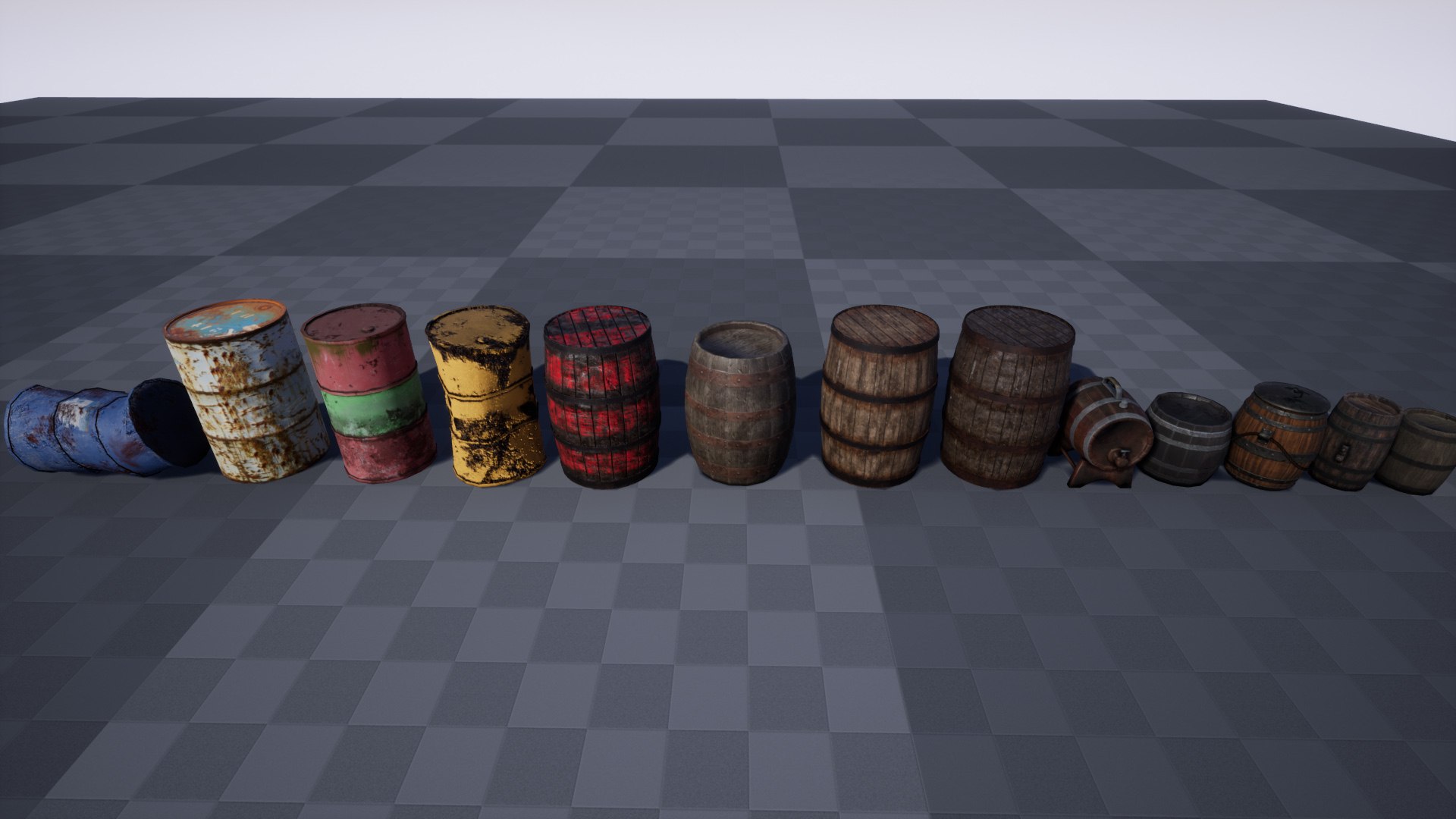 3D Model Barrels 13 Assets - TurboSquid 1984523