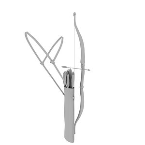 bow arrow 3D model