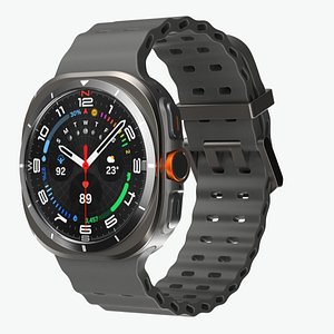 3D model Samsung Galaxy Watch 8 Ultra Titanium Silver