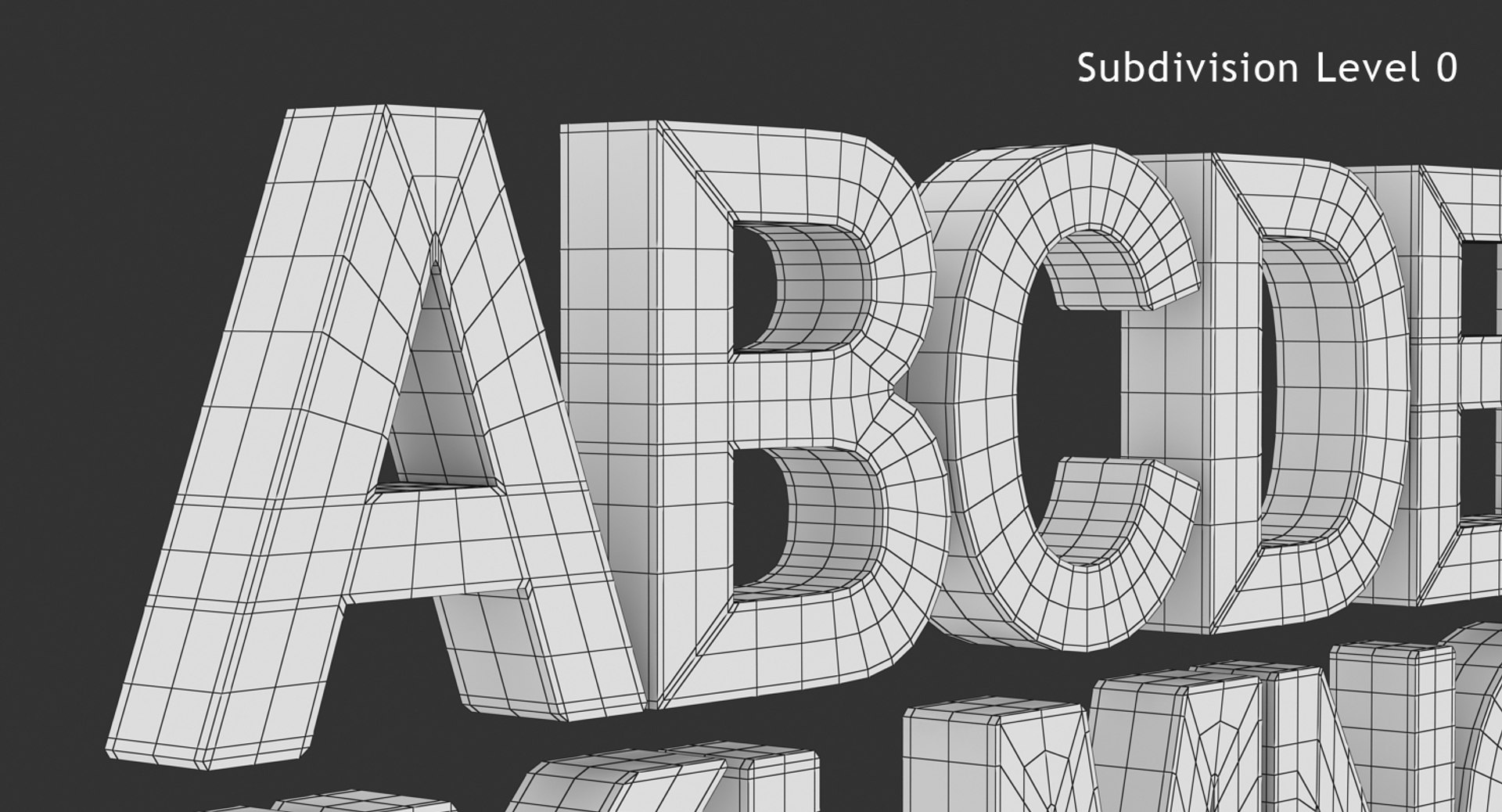 3d alphabet letter subdivided https://p.turbosquid.com/ts-thumb/6y/vgVXAg/xovrZmcJ/13/jpg/1520803759/1920x1080/fit_q87/466a471f8ec0ef5b32a4b0ce8b08408fdea083b1/13.jpg