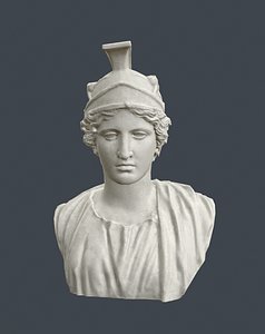 Athena bust lowpoly