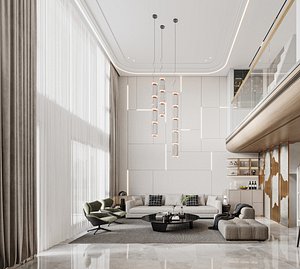 3D Modern living room