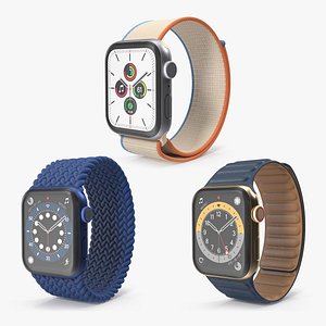 3D Apple Watches Collection 5 model