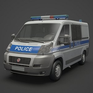 Police Van 3D model