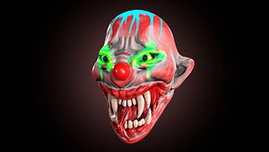 Evil Clown Mask 3D model