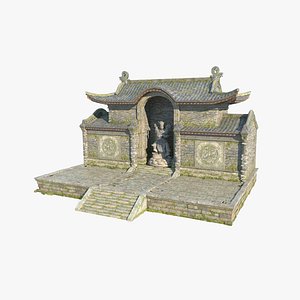 Ancient Asian Architecture Small Temple