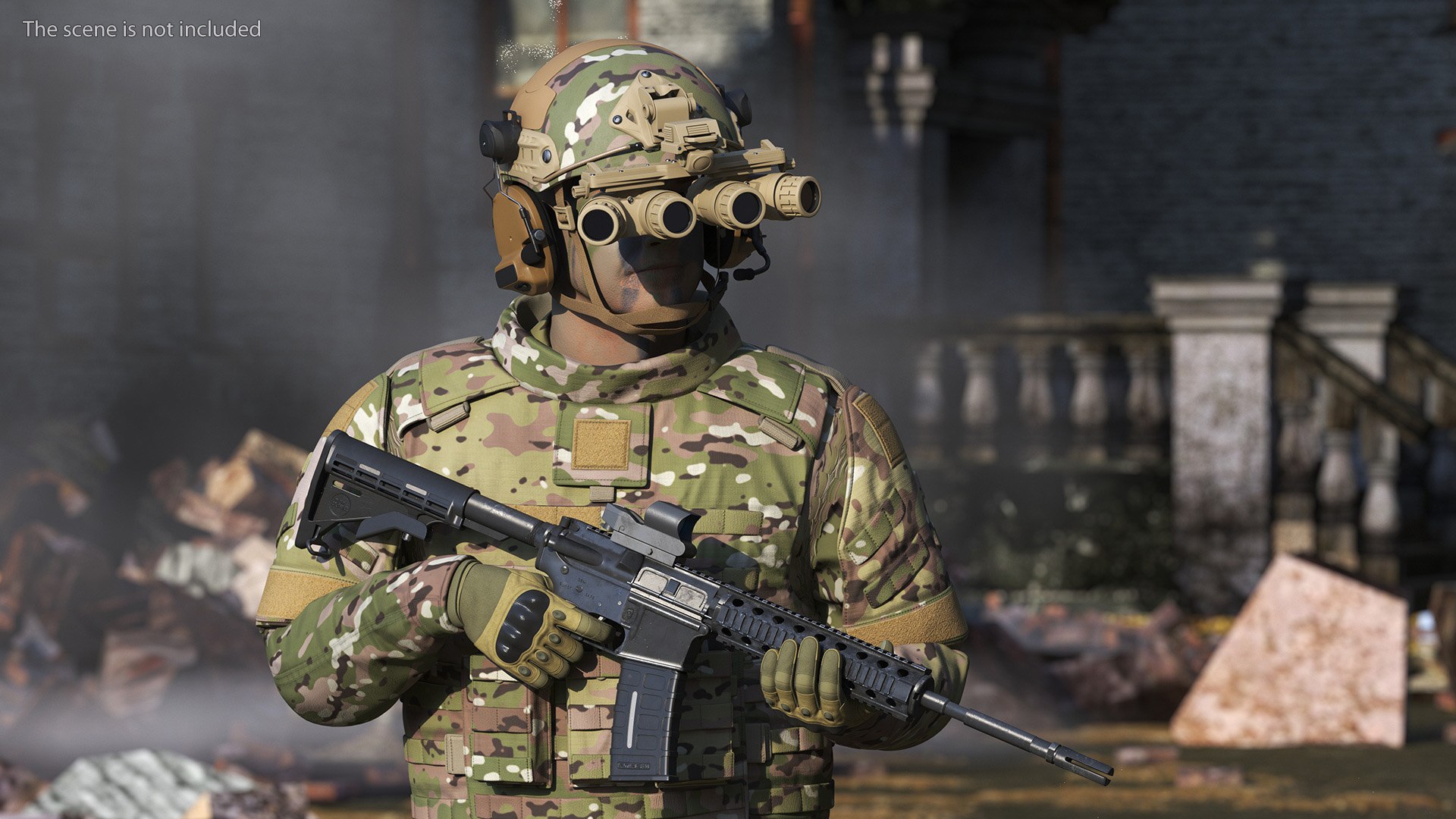 3D Soldier in Night Vision Goggles Green Camo Walking model https://p.turbosquid.com/ts-thumb/6z/9tJY0C/0X/soldierinnightvisiongogglesgreencamowalkingmb3dmodel004/jpg/1724637302/1920x1080/fit_q87/ed55b14d21008798db4cf37473773bf1f4c9ee27/soldierinnightvisiongogglesgreencamowalkingmb3dmodel004.jpg