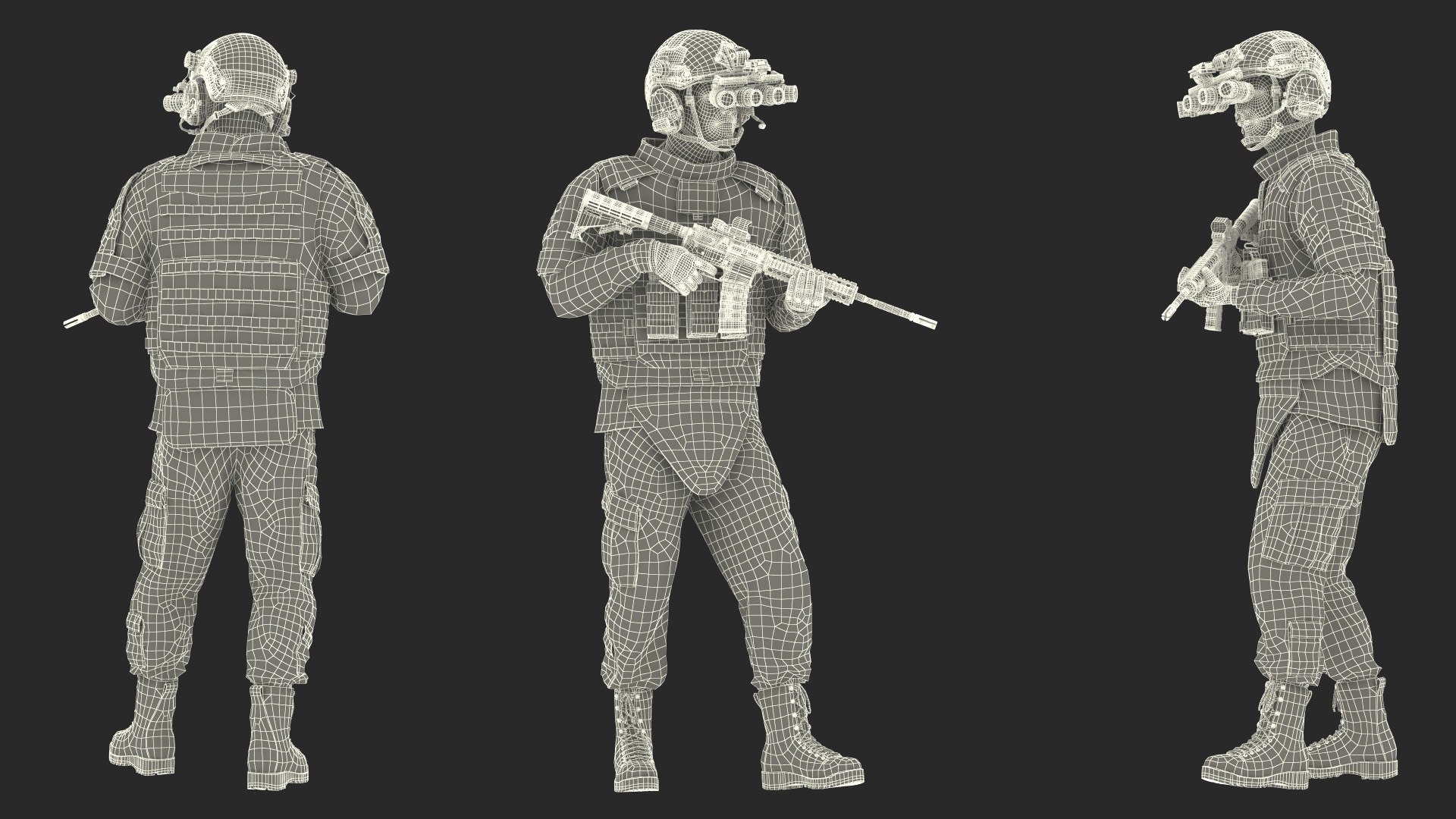 3D Soldier in Night Vision Goggles Green Camo Walking model https://p.turbosquid.com/ts-thumb/6z/9tJY0C/E2/soldierinnightvisiongogglesgreencamowalkingmb3dmodel019/jpg/1724637397/1920x1080/fit_q87/dd6e0173ba479e36e8db4457a51d16a4c4508d1e/soldierinnightvisiongogglesgreencamowalkingmb3dmodel019.jpg
