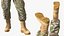 Soldat mit Nachtsichtbrille und grünem Camouflage-Muster