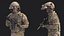 Soldat mit Nachtsichtbrille und grünem Camouflage-Muster