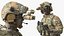 Soldat mit Nachtsichtbrille und grünem Camouflage-Muster