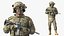 Soldat mit Nachtsichtbrille und grünem Camouflage-Muster