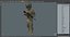 Soldat mit Nachtsichtbrille und grünem Camouflage-Muster
