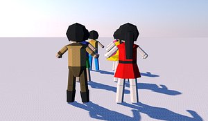 3D kids origami model