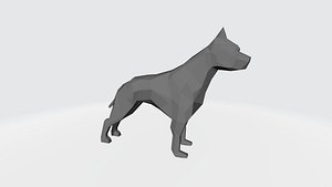Low poly dog