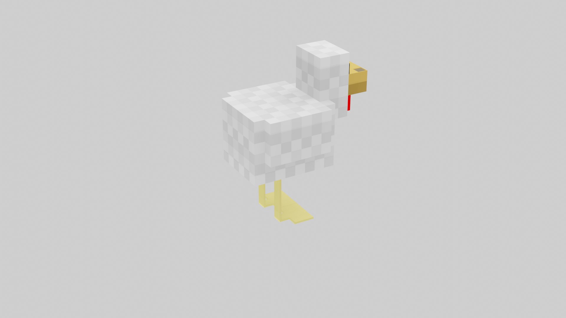 Minecraft Chicken 3D Model - TurboSquid 1978196