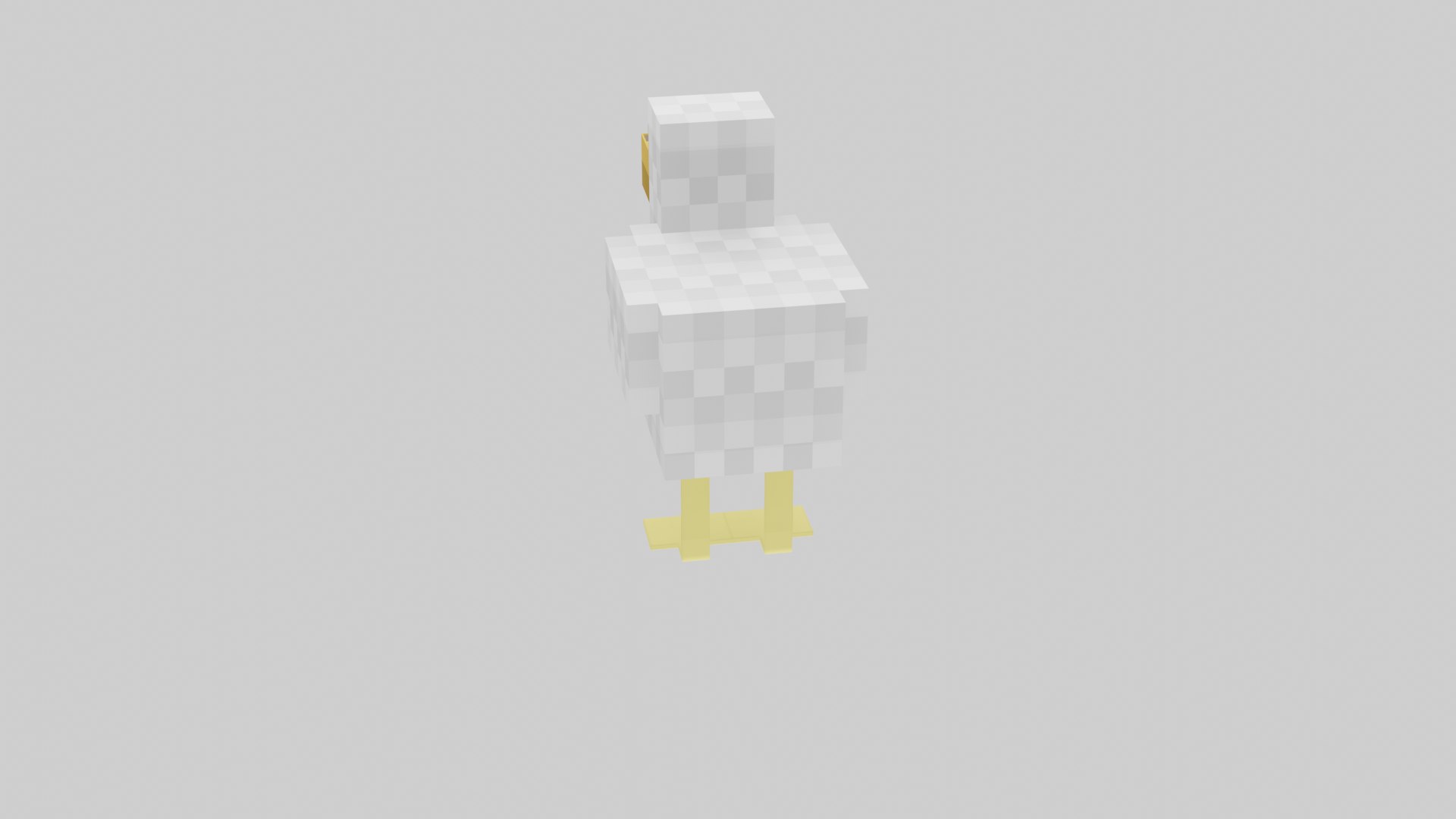 Minecraft Chicken 3D Model - TurboSquid 1978196