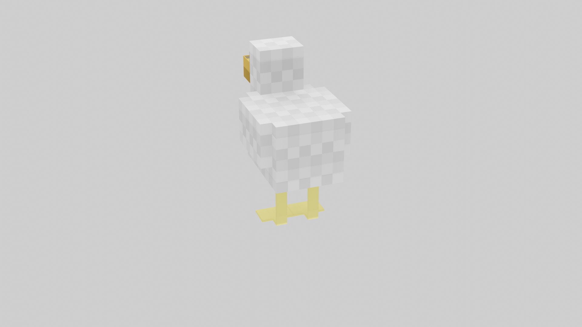 Minecraft Chicken 3D Model - TurboSquid 1978196