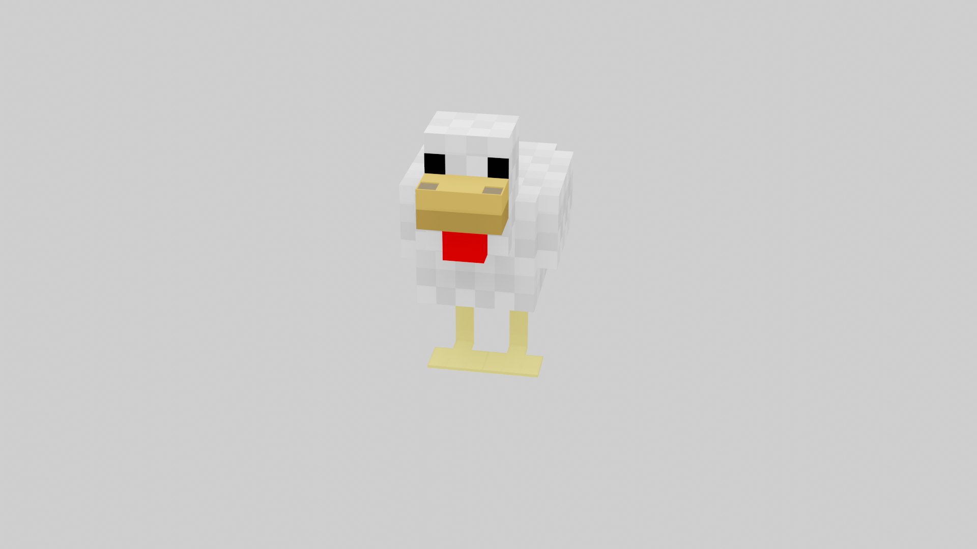 Minecraft Chicken 3D Model - TurboSquid 1978196